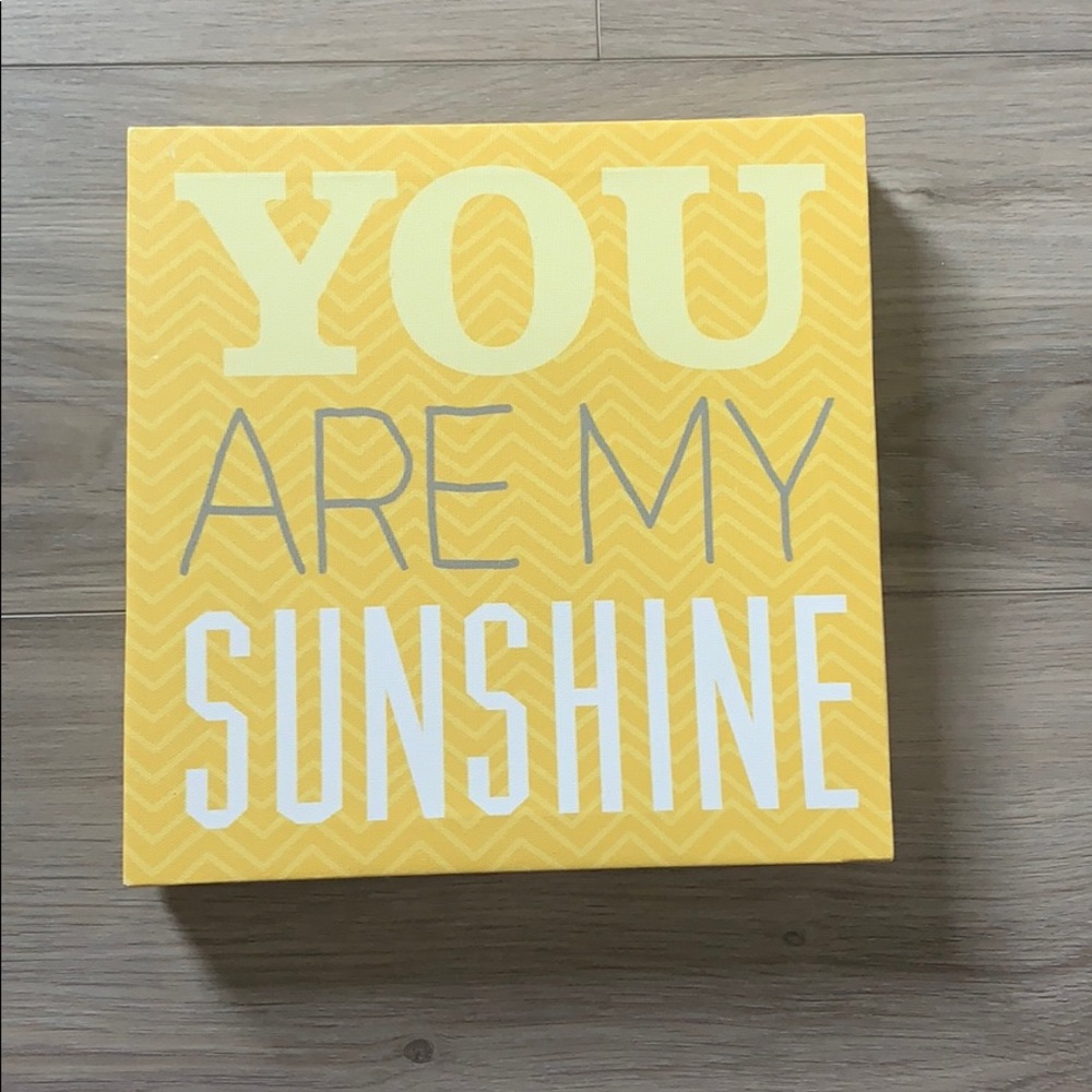You are my sunshine canvas picture